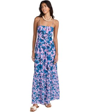 Playa Lucila Square Neck Maxi Dress - Blue