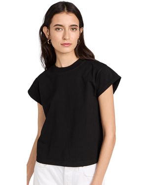 Agolde Bryce Cap Sleeve Tee - Black