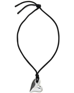 Jenny Bird Art Heart On A String Necklace - Black