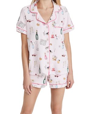 Bedhead PJs Bedhead Pj Et' Do Brunch Horty Pj Et Et' Do Brunch - Pink