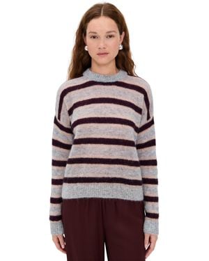 Madewell Striped Pullover Sweater - Red