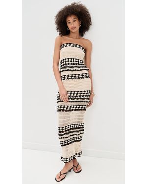 Line & Dot Wandering Crochet Dress in Orange | Lyst