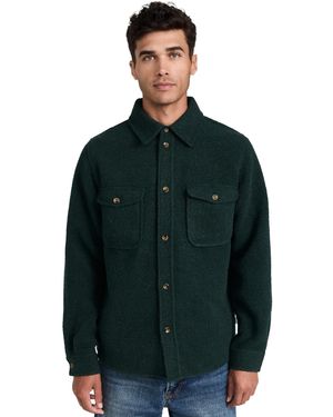 Les Deux Lennon Boucle Overshirt - Green