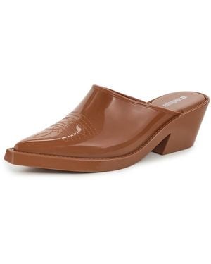 Melissa Texas Jelly Mules - Brown