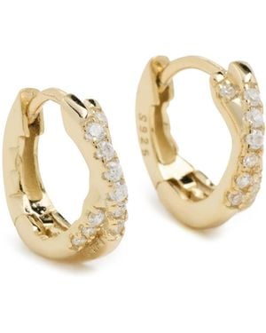 Shashi Staci Huggie Hoop Earrings - Metallic