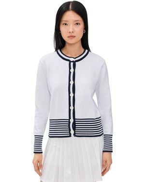Addison Bay Coastal Cardigan - White