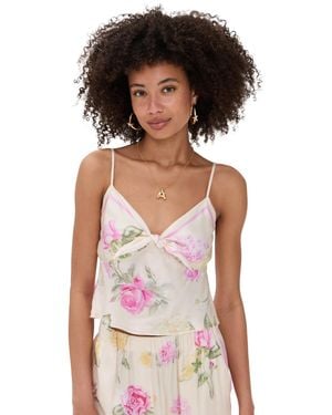 LoveShackFancy Emeraine Top - Black