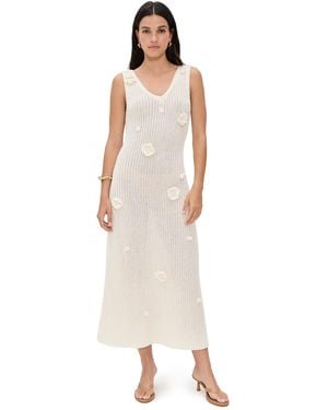 Astr Ainhoa Sweater Dress - White