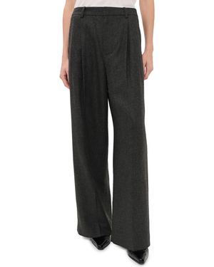 Agolde Sathia Double Pleat Pants - Black