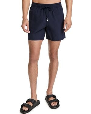 Vilebrequin Solid Moorea Swim Trunks 5 - Blue