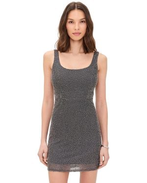 L'Agence Inori Beaded Mini Dress - Black