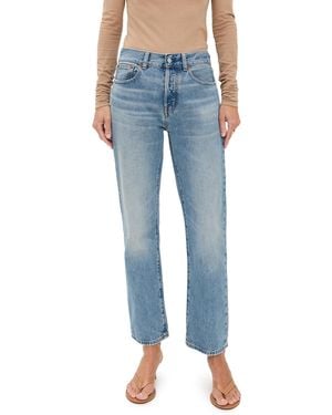 Madewell Petite Longline Straight Jeans - Blue