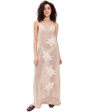 Las Sureñas Fragola Net Dress - Natural