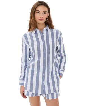 Le Bos Cecillia Button Down - Blue