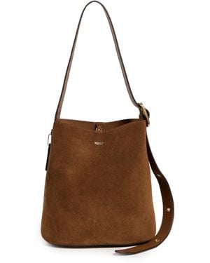 COACH Suede Bleeker Bucket Bag - Brown