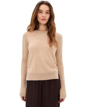 La Ligne Solid Lean Lines Cashmere Sweater - Black