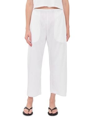 Leset Yoko Lace Crop Pants - White