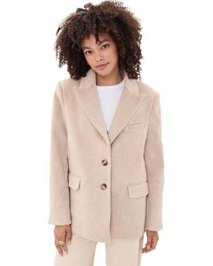 Joe's Jeans The Boyfriend Faux Fur Blazer - Natural