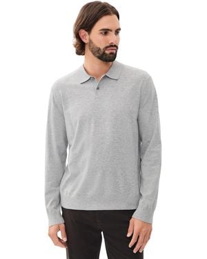 Theory Goris Light Bilen Polo - Gray