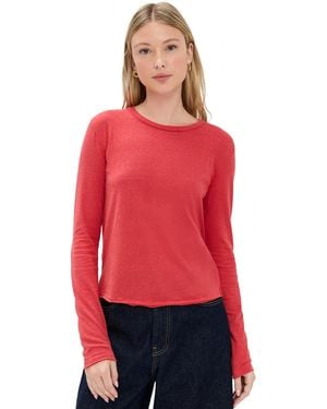 Free People Nova Long Sleeve Tee - Red