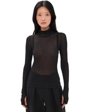 Helmut Lang Layered Long Sleeve Tee - Black