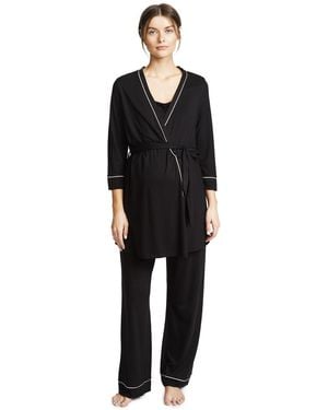 Cosabella Bella Maternity Pj Set - Black