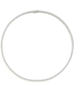 Heaven Mayhem Lab Grown Tennis Necklace - Metallic