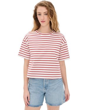 Madewell Everyday Boxy Crop Tee - Red