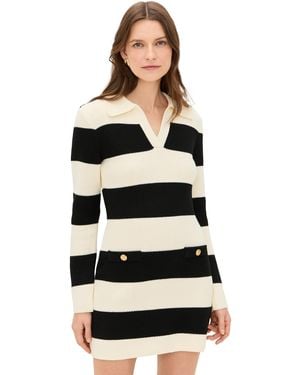 Endless Rose Striped Knit Mini Dress - Black