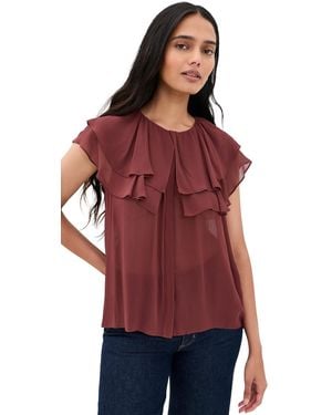 PAIGE Lucia Blouse - Red