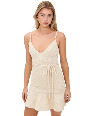 PATBO Papillon Jacquard Mini Dress - Natural