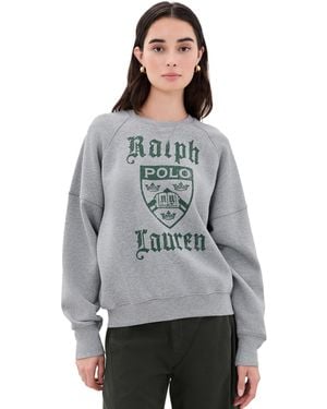 Polo Ralph Lauren Crewneck Fleece Sweatshirt - Grey