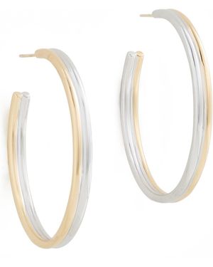 Jennifer Fisher Baby Hoop Earrings - White