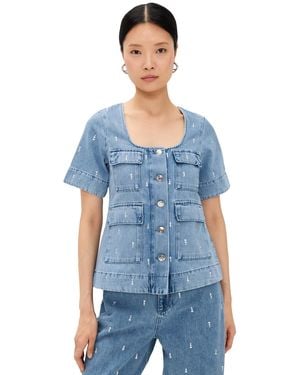 ALIGNE Chico Diamante Top - Blue