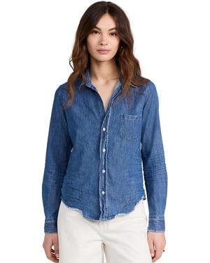 Frank & Eileen Tailored Button Up Shirt - Blue