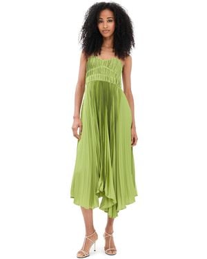 AMUR Juliett Midi Dress - Green