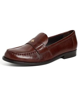Tory Burch Classic Penny Loafers - Brown