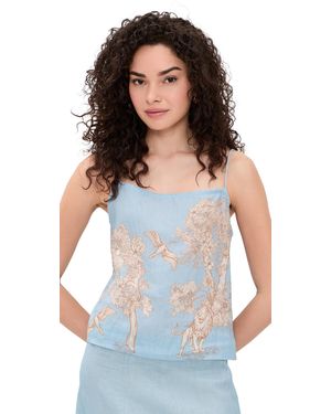 Las Sureñas Savannah Linen Top - White