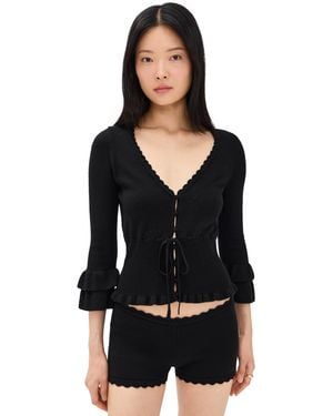 GUIZIO Mathilde Top - Black