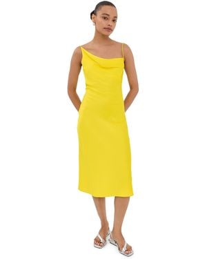 Stella McCartney Slip Satin Dress - Yellow