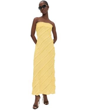 Endless Rose Strapless Maxi Dress - Yellow
