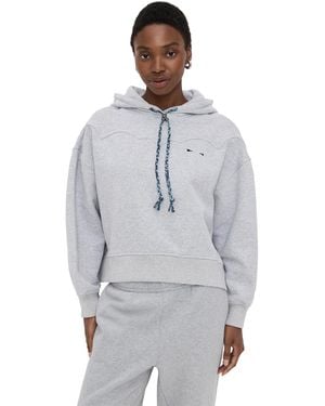 The Upside Lasso Jude Crop Hoodie - Gray