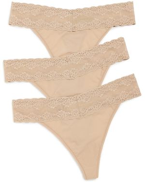 Natori Bliss Perfection Classic Thong 3 Pack - White