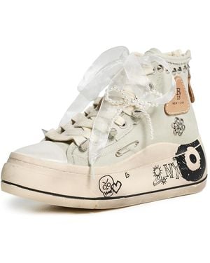 R13 Kurt High Top Sneakers - White