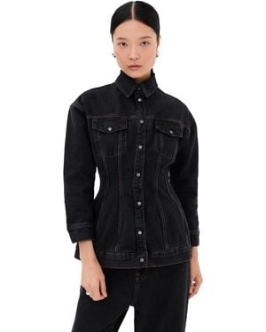 Wardrobe NYC Closet. Nyc Denim Contour Jacket - Black