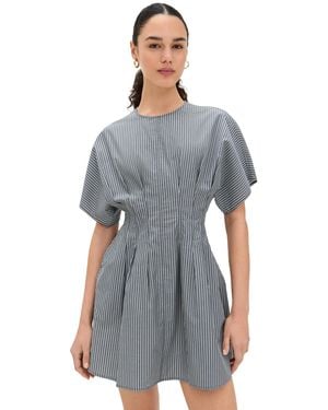 Rag & Bone Maddie Stripe Poplin Dress - Gray