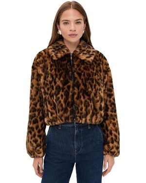 A.L.C. A. L.C. Esme Faux Fur Jacket - Black