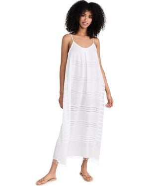lemlem Abira Slip Dress - White