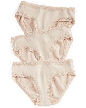 Natori Bliss Girl Briefs 3 Pack - Natural