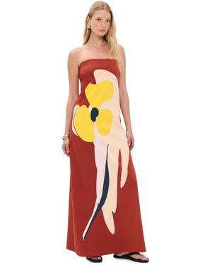 Essentiel Antwerp Jannick Printed Jersey Dress - Orange